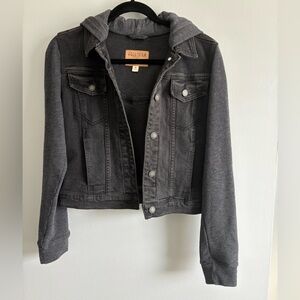 Women’s Denim Long Sleeve Hooded Jean Jacket